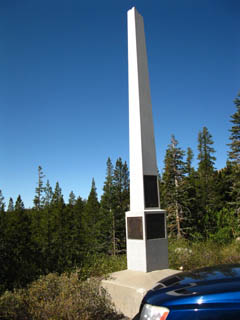 Historical Monument at Carson Pass